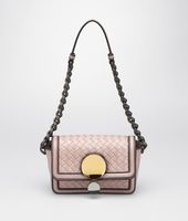 Bottega Veneta® BLUSH INTRECCIO BORDER CALF SPHERE BAG Bottega Veneta® BLUSH INTRECCIO BORDER CALF SPHERE BAG