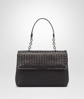 Bottega Veneta® Nero Intrecciato Nappa Olimpia Bag Bottega Veneta® Nero Intrecciato Nappa Olimpia Bag