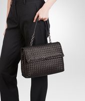 Bottega Veneta® Nero Intrecciato Nappa Olimpia Bag Bottega Veneta® Nero Intrecciato Nappa Olimpia Bag