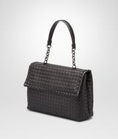 Bottega Veneta® Nero Intrecciato Nappa Olimpia Bag Bottega Veneta® Nero Intrecciato Nappa Olimpia Bag
