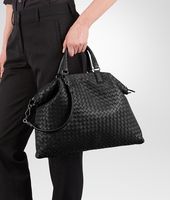 Bottega Veneta® NERO INTRECCIATO NAPPA CONVERTIBLE BAG Bottega Veneta® NERO INTRECCIATO NAPPA CONVERTIBLE BAG