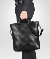 Bottega Veneta® Nero Intrecciato Light Calf Tote Bag Bottega Veneta® Nero Intrecciato Light Calf Tote Bag