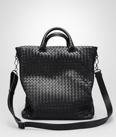 Bottega Veneta® Nero Intrecciato Light Calf Tote Bag Bottega Veneta® Nero Intrecciato Light Calf Tote Bag