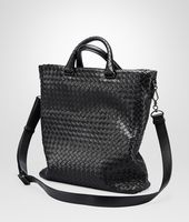 Bottega Veneta® Nero Intrecciato Light Calf Tote Bag Bottega Veneta® Nero Intrecciato Light Calf Tote Bag