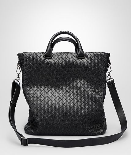 BOTTEGA VENETA - Nero Intrecciato Light Calf Tote Bag