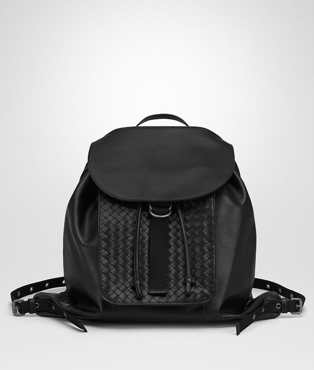 BOTTEGA VENETA BACKPACK IN NERO INTRECCIATO CALF Messenger Bag U fp
