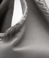 Bottega Veneta® BORSA NEW LIGHT GREY IN CERVO LAVATO Bottega Veneta® BORSA NEW LIGHT GREY IN CERVO LAVATO