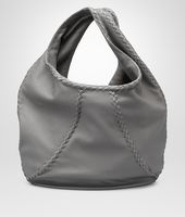 Bottega Veneta® BORSA NEW LIGHT GREY IN CERVO LAVATO Bottega Veneta® BORSA NEW LIGHT GREY IN CERVO LAVATO