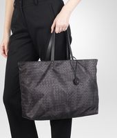 Bottega Veneta® NEW DARK GREY INTRECCIOLUSION LARGE TOTE Bottega Veneta® NEW DARK GREY INTRECCIOLUSION LARGE TOTE