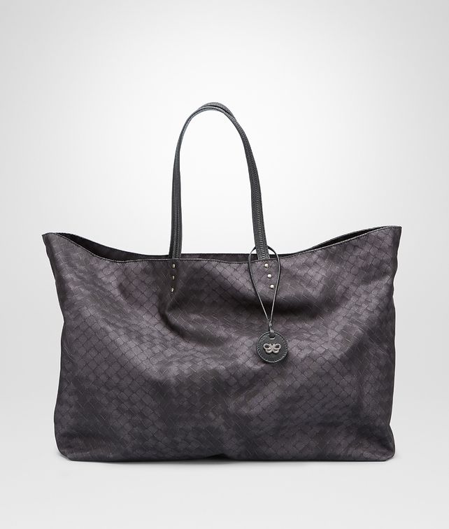 BOTTEGA VENETA New Dark Grey Intrecciolusion Large Tote Tote Bag D fp