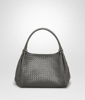 Bottega Veneta® New Light Grey Intrecciato Nappa Parachute Bag Bottega Veneta® New Light Grey Intrecciato Nappa Parachute Bag
