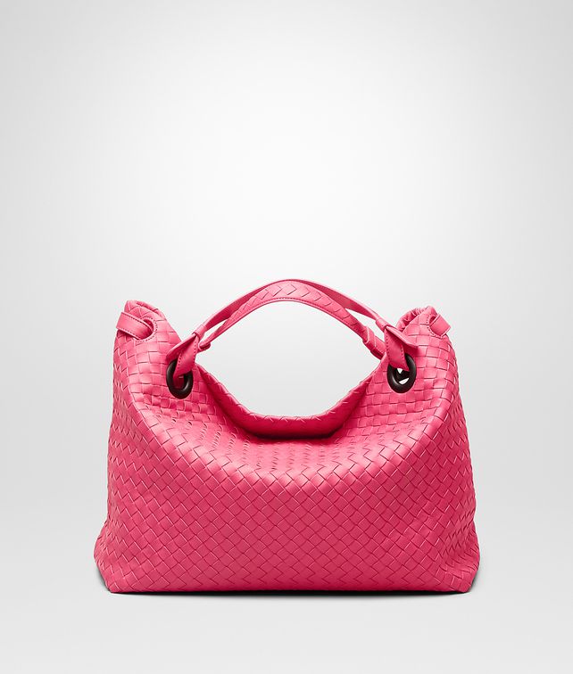 BOTTEGA VENETA Rosa Shock Intrecciato Nappa Bag Shoulder or hobo bag D fp
