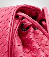 Bottega Veneta® ROSA SHOCK INTRECCIATO NAPPA MESSENGER BAG Bottega Veneta® ROSA SHOCK INTRECCIATO NAPPA MESSENGER BAG