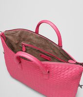 Bottega Veneta® ROSA SHOCK INTRECCIATO NAPPA CONVERTIBLE BAG Bottega Veneta® ROSA SHOCK INTRECCIATO NAPPA CONVERTIBLE BAG