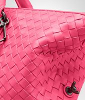 Bottega Veneta® ROSA SHOCK INTRECCIATO NAPPA CONVERTIBLE BAG Bottega Veneta® ROSA SHOCK INTRECCIATO NAPPA CONVERTIBLE BAG