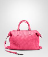 Bottega Veneta® ROSA SHOCK INTRECCIATO NAPPA CONVERTIBLE BAG Bottega Veneta® ROSA SHOCK INTRECCIATO NAPPA CONVERTIBLE BAG