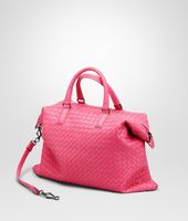 Bottega Veneta® ROSA SHOCK INTRECCIATO NAPPA CONVERTIBLE BAG Bottega Veneta® ROSA SHOCK INTRECCIATO NAPPA CONVERTIBLE BAG
