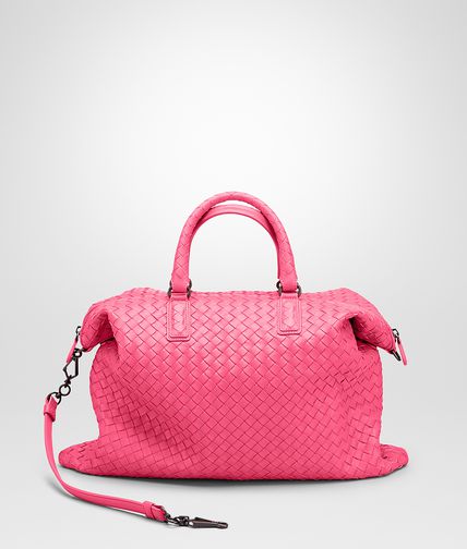 BOTTEGA VENETA - ROSA SHOCK INTRECCIATO NAPPA CONVERTIBLE BAG