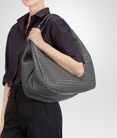 Bottega Veneta® New Light Grey Intrecciato Nappa Campana Bag Bottega Veneta® New Light Grey Intrecciato Nappa Campana Bag