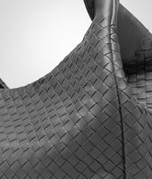 Bottega Veneta® New Light Grey Intrecciato Nappa Campana Bag Bottega Veneta® New Light Grey Intrecciato Nappa Campana Bag