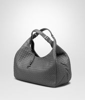 Bottega Veneta® New Light Grey Intrecciato Nappa Campana Bag Bottega Veneta® New Light Grey Intrecciato Nappa Campana Bag