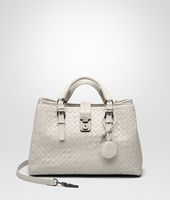 Bottega Veneta® MIST Intrecciato Light Calf ROMA BAG Bottega Veneta® MIST Intrecciato Light Calf ROMA BAG