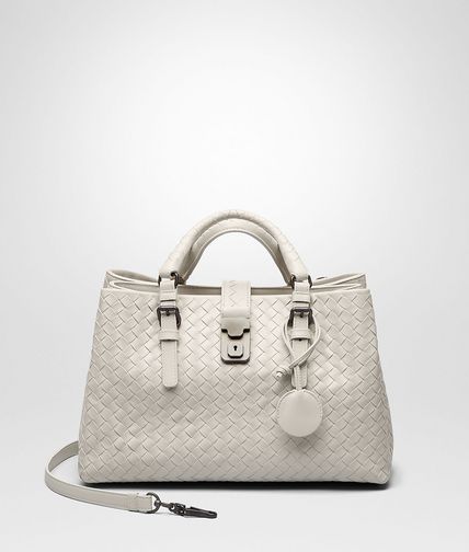 BOTTEGA VENETA - MIST Intrecciato Light Calf ROMA BAG