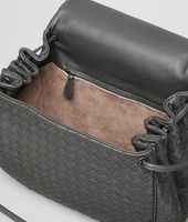Bottega Veneta® NEW LIGHT GREY INTRECCIATO NAPPA MESSENGER BAG Bottega Veneta® NEW LIGHT GREY INTRECCIATO NAPPA MESSENGER BAG