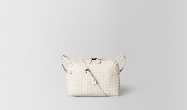 BOTTEGA VENETA - SAC MESSENGER MIST EN NAPPA INTRECCIATO