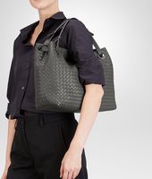 Bottega Veneta® NEW LIGHT GREY INTRECCIATO NAPPA BAG Bottega Veneta® NEW LIGHT GREY INTRECCIATO NAPPA BAG