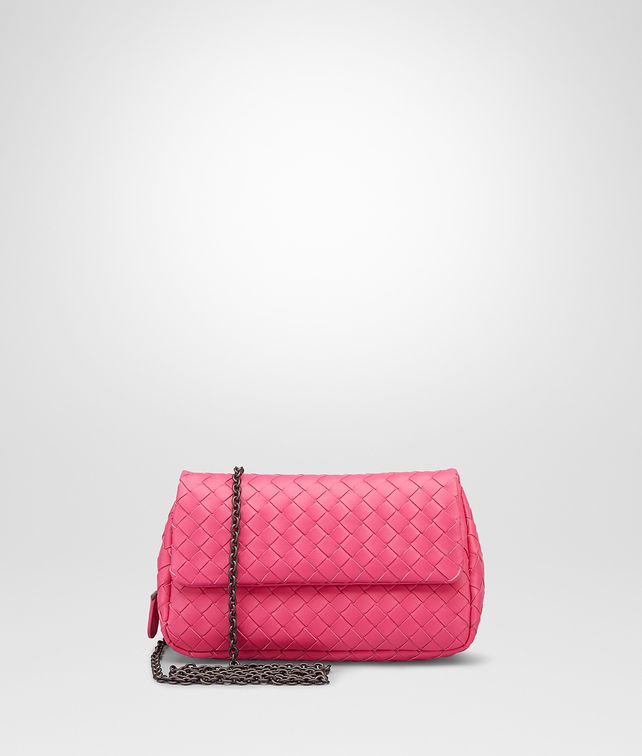 BOTTEGA VENETA ROSA SHOCK INTRECCIATO NAPPA MESSENGER BAG Crossbody bag D fp