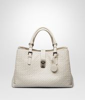Bottega Veneta® MIST Intrecciato Light Calf ROMA BAG Bottega Veneta® MIST Intrecciato Light Calf ROMA BAG
