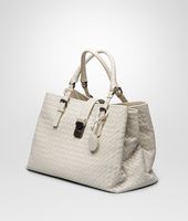 Bottega Veneta® MIST Intrecciato Light Calf ROMA BAG Bottega Veneta® MIST Intrecciato Light Calf ROMA BAG