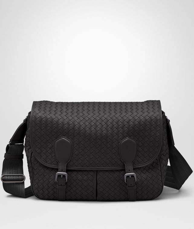 BOTTEGA VENETA GARDENA BAG IN NERO INTRECCIATO NAPPA Crossbody bag D fp