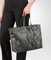 Bottega Veneta® SHOPPER NEW LIGHT GREY IN INTRECCIOLUSION Bottega Veneta® SHOPPER NEW LIGHT GREY IN INTRECCIOLUSION