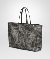 Bottega Veneta® SHOPPER NEW LIGHT GREY IN INTRECCIOLUSION Bottega Veneta® SHOPPER NEW LIGHT GREY IN INTRECCIOLUSION