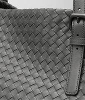 Bottega Veneta® NEW LIGHT GREY INTRECCIATO NAPPA TOTE BAG Bottega Veneta® NEW LIGHT GREY INTRECCIATO NAPPA TOTE BAG