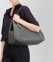 Bottega Veneta® NEW LIGHT GREY INTRECCIATO NAPPA TOTE BAG Bottega Veneta® NEW LIGHT GREY INTRECCIATO NAPPA TOTE BAG