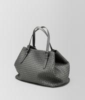 Bottega Veneta® NEW LIGHT GREY INTRECCIATO NAPPA TOTE BAG Bottega Veneta® NEW LIGHT GREY INTRECCIATO NAPPA TOTE BAG