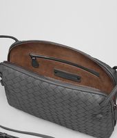 Bottega Veneta® NEW LIGHT GREY INTRECCIATO NAPPA MESSENGER BAG Bottega Veneta® NEW LIGHT GREY INTRECCIATO NAPPA MESSENGER BAG