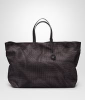 Bottega Veneta® MAXI-SHOPPER AUS INTRECCIOLUSION NEW DARK GREY Bottega Veneta® MAXI-SHOPPER AUS INTRECCIOLUSION NEW DARK GREY