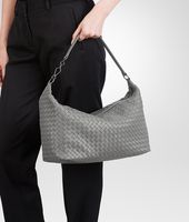 Bottega Veneta® NEW LIGHT GREY INTRECCIATO NAPPA BAG Bottega Veneta® NEW LIGHT GREY INTRECCIATO NAPPA BAG