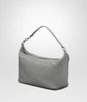 Bottega Veneta® NEW LIGHT GREY INTRECCIATO NAPPA BAG Bottega Veneta® NEW LIGHT GREY INTRECCIATO NAPPA BAG