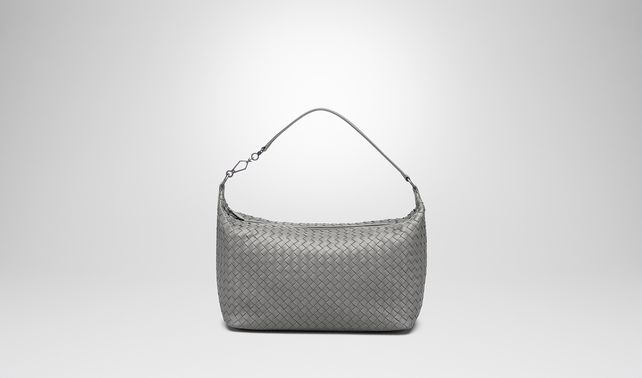 BOTTEGA VENETA - NEW LIGHT GREY INTRECCIATO NAPPA BAG
