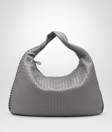 BOTTEGA VENETA - NEW LIGHT GREY INTRECCIATO NAPPA Large Veneta