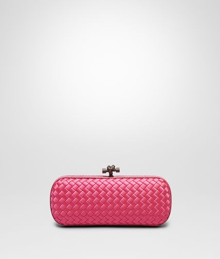 BOTTEGA VENETA - Rosa Shock Intreccio Impero Ayers Stretch Knot