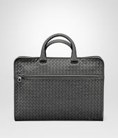 Bottega Veneta® New Light Grey Intrecciato Light Calf Briefcase Bottega Veneta® New Light Grey Intrecciato Light Calf Briefcase