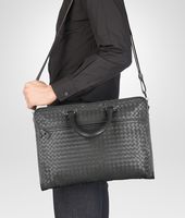 Bottega Veneta® New Light Grey Intrecciato Light Calf Briefcase Bottega Veneta® New Light Grey Intrecciato Light Calf Briefcase