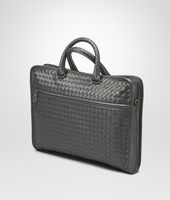 Bottega Veneta® New Light Grey Intrecciato Light Calf Briefcase Bottega Veneta® New Light Grey Intrecciato Light Calf Briefcase