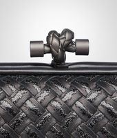 Bottega Veneta® NERO METAL INTRECCIO PLACCATO KNOT Bottega Veneta® NERO METAL INTRECCIO PLACCATO KNOT